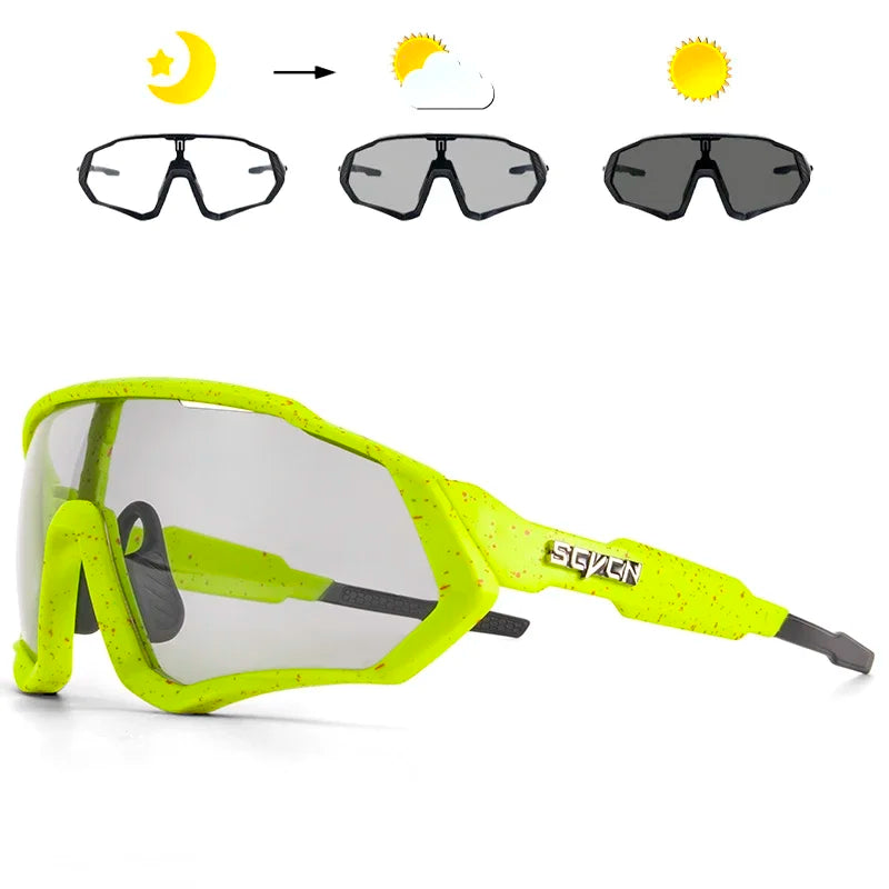 Óculos de sol fotocromáticos para ciclismo, esportes ao ar livre, corrida, drving, estrada, mtb, bicicleta, uv400, segurança