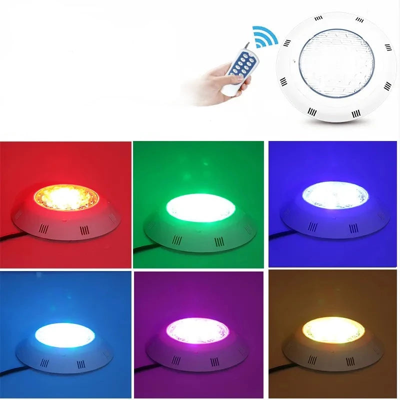 Luminária Colorida para Piscina LED IP68 12Volts 18 e 24Watts - Jig Brasil