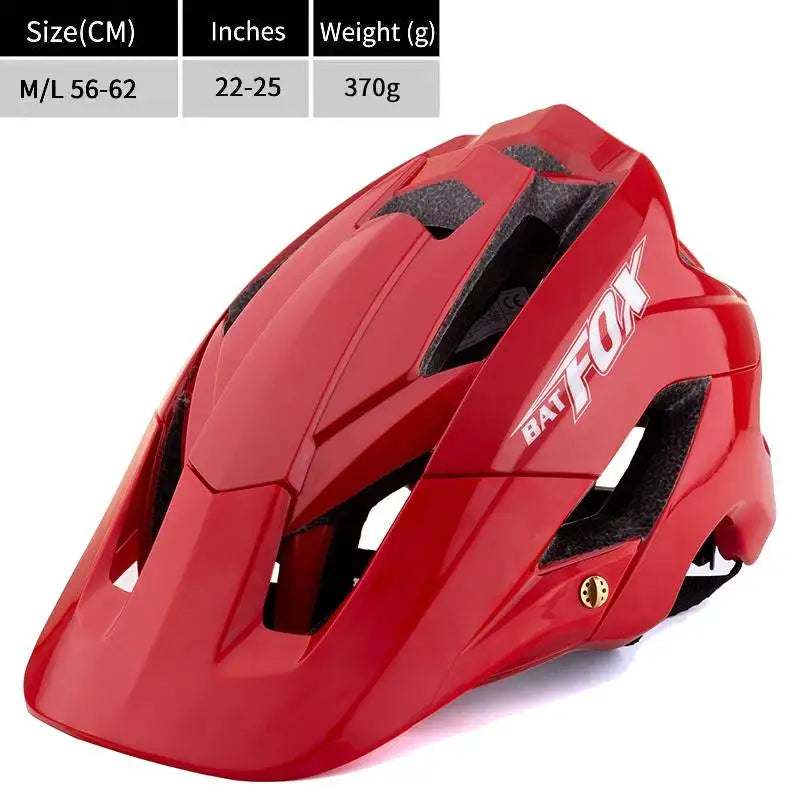 Batfox capacete de bicicleta moldado geral, capacete de estrada de montanha ultraleve, equipamento de ciclismo dh am casco ciclismo