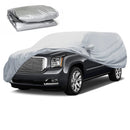 Universal suv/berlina completa carro cobre ao ar livre à prova dwaterproof água sol chuva neve resistente à poeira proteção uv carro prata caso capa M-XX
