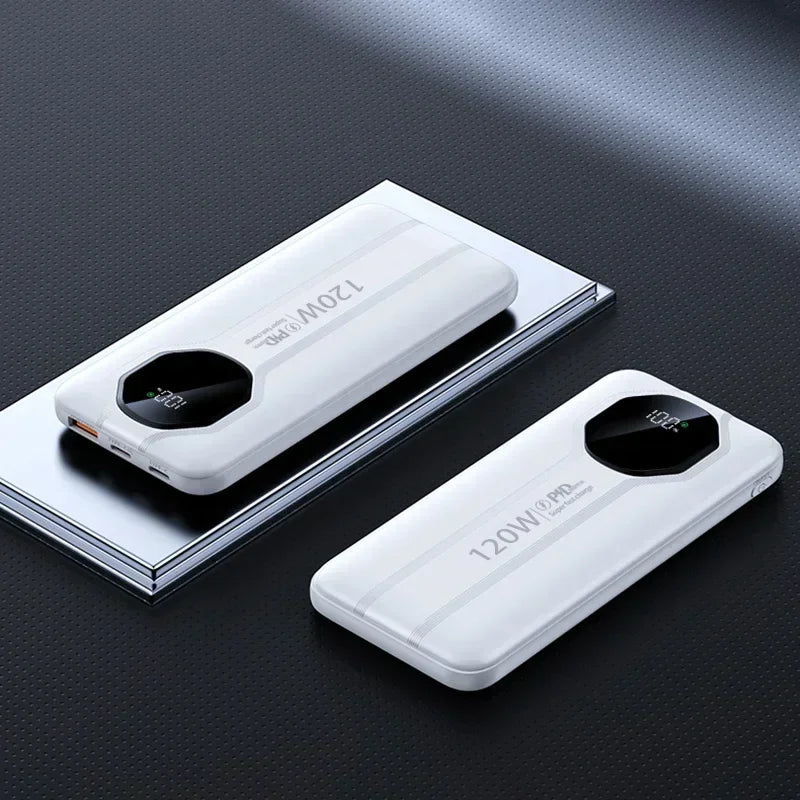 Xiaomi Original 300000 mAh Power Bank 120W Bateria de carregamento super rápido com display digital de alta capacidade PowerBank para Samsung Huawei