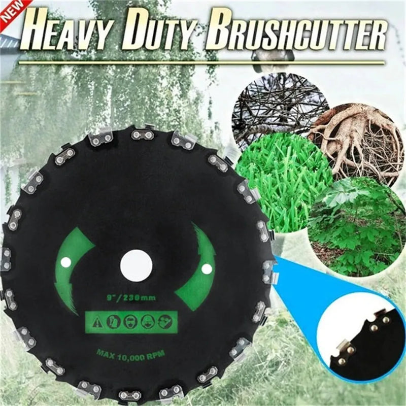 9 Inch Steel Grass Trimmer Head Mowing Lawnmower Parts 14/20-Tooth Disc Blade Grass Brush Cutter for Lawn Mover Head Supplier - Jig Brasil