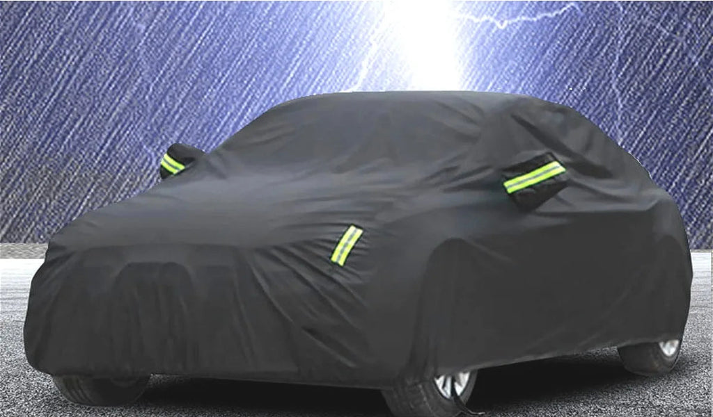 Universal impermeável ao ar livre tampa do carro, Dustproof pára-sol, Sedan, SUV, Hatchback capas com tiras reflexivas, acessórios do carro