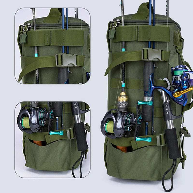 Mochila de Pesca Multifuncional: Conforto e Durabilidade para Longas Jornadas à Beira do Rio