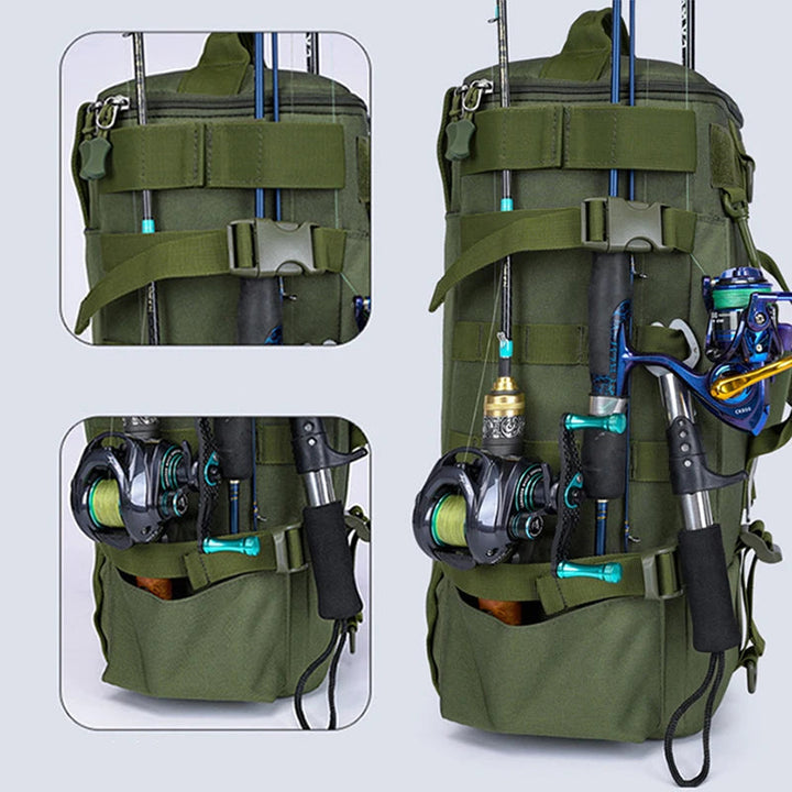 Mochila de Pesca Multifuncional: Conforto e Durabilidade para Longas Jornadas à Beira do Rio