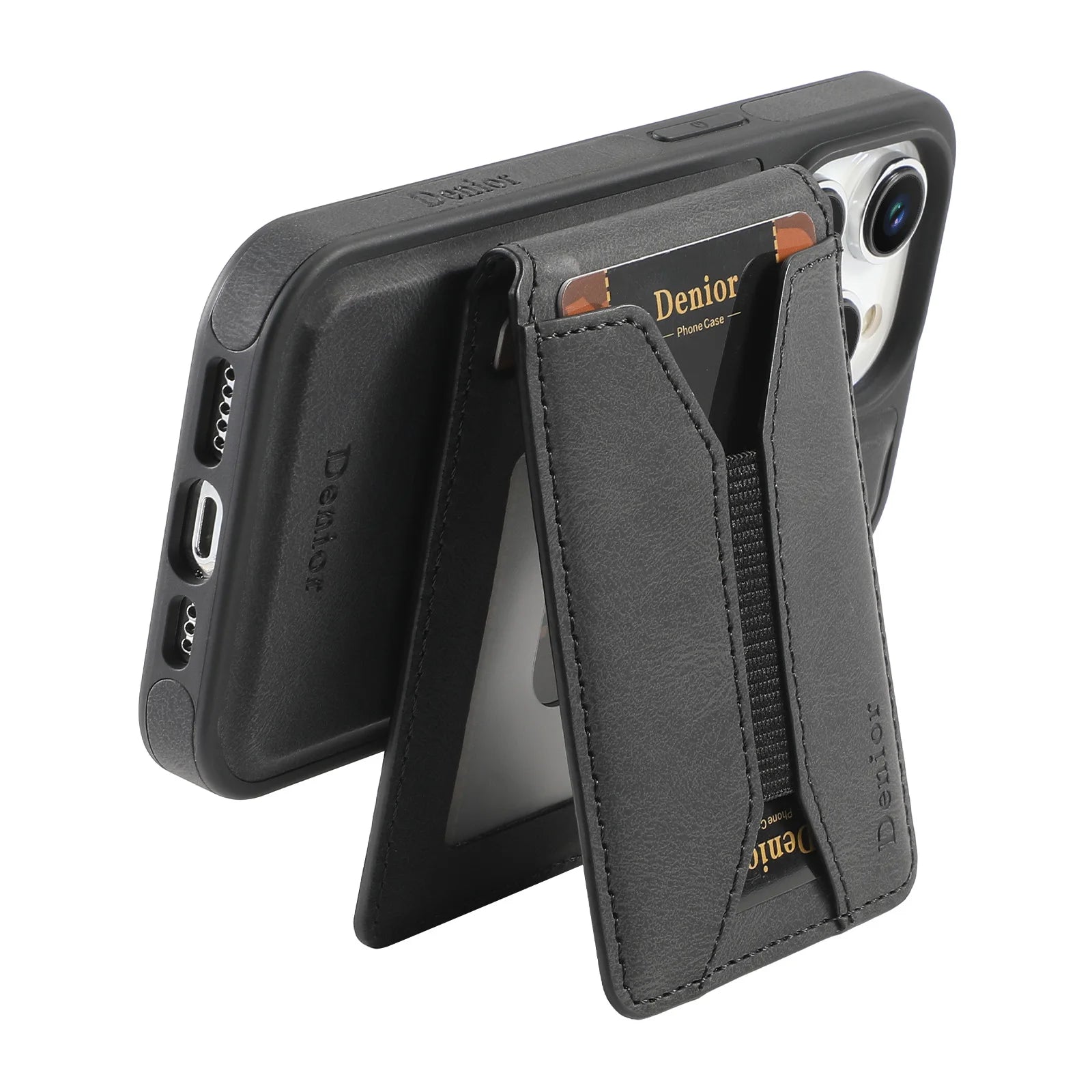 Capa de Proteção para iPhone 16, 15, 14 Pro Max, 13 e 12  Suporte de Anel 360° Magnética