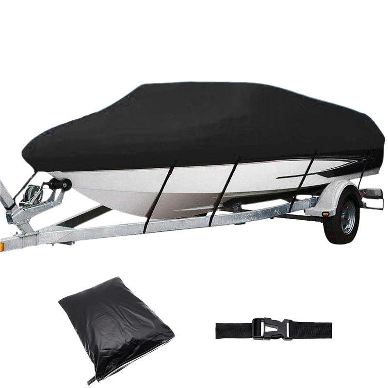 Barco iate capa 11-22ft barco barco barco capa anti-uv resistente à prova d2água 210d marinha trailerable lona acessórios do barco