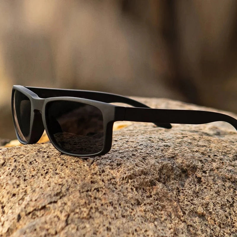 Óculos de Sol Quadrado Polarizado Unissex - Esportivo Anti-reflexo para Pesca e Dirigir