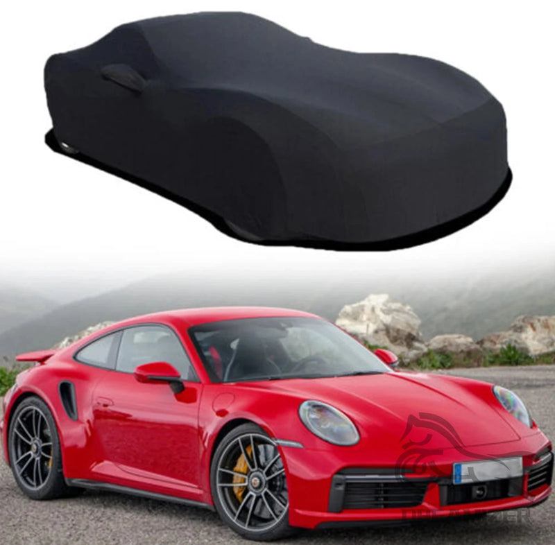 Universal Car Covers para Porsche, Stretch Cloth, Roupas especiais para carros, Auto Cover, Indoor Dust Sun Protection, Acessórios exteriores