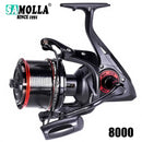 High Speed Spinning Fishing Reel, Drag Sea Boat, Fish Coil, Trolling Surf, Big Metal Colher, Moulinet Peche, 4.6:1, 25kg Max, 12 + 1BB