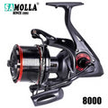 High Speed Spinning Fishing Reel, Drag Sea Boat, Fish Coil, Trolling Surf, Big Metal Colher, Moulinet Peche, 4.6:1, 25kg Max, 12 + 1BB