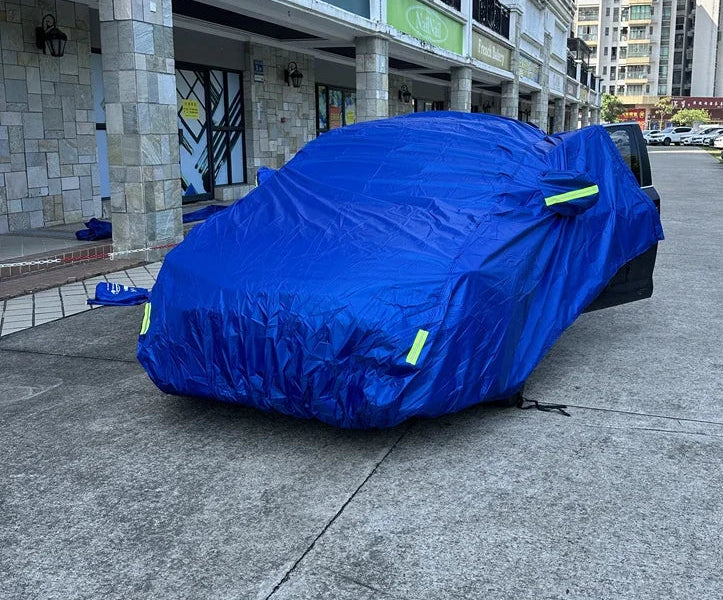 Capa de carro impermeável para SUV e Sedan, Full Outdoor, Proteção UV, Sol, Chuva, Proteção contra neve, Azul, UV, Exterior, Universal