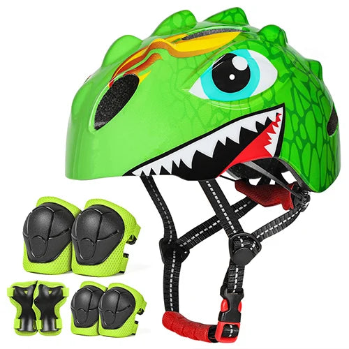 VICTGOAL Crianças Capacete de Bicicleta Criança Esportes Segurança Ciclismo Proteção Joelho Cotomofada Conjuntos Equilíbrio Bicicleta Roller Patinação Capacete Guarda