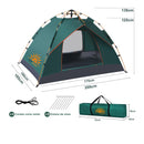 Barraca de Camping Automática: Montagem Rápida, Impermeável e Ideal para 3-4 Pessoas.