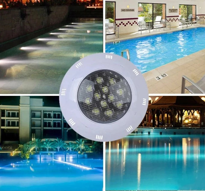 Luminária Colorida para Piscina LED IP68 12Volts 18 e 24Watts - Jig Brasil