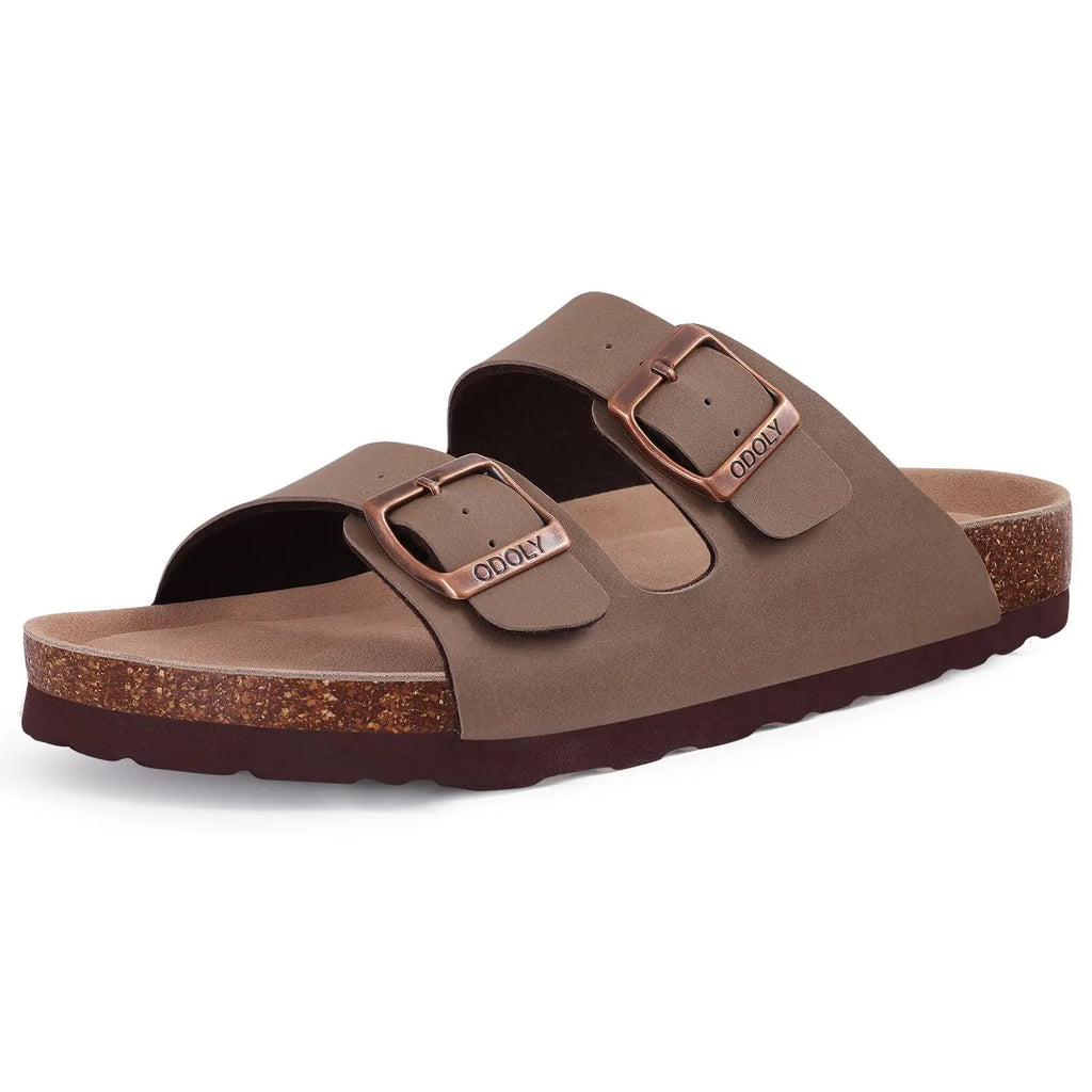 Sandália Clogs de Cortiça Unissex Camurça com Fivela Ajustável – Conforto e Estilo