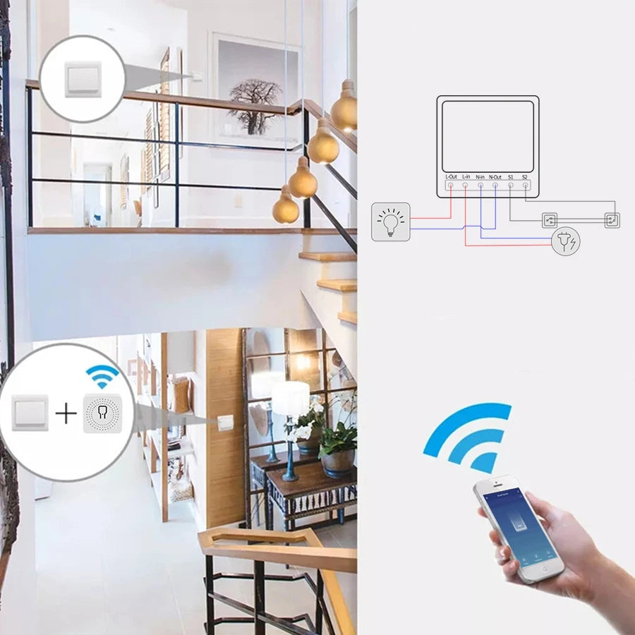 Interruptor Inteligente Smart Life Alexa Google 16A 20A