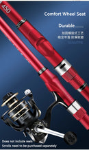 New carbon rock fishing rod 5.3M 6.0M ultra-light ultra-hard portable carp rod telescopic sea Fishing rod surfing rotating rod