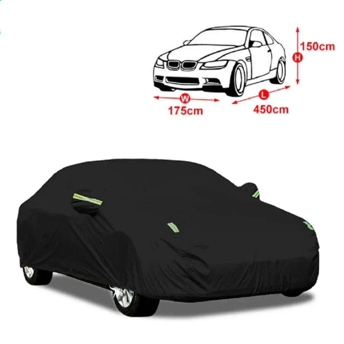 Universal impermeável ao ar livre tampa do carro, Dustproof pára-sol, Sedan, SUV, Hatchback capas com tiras reflexivas, acessórios do carro