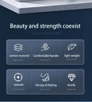 New carbon rock fishing rod 5.3M 6.0M ultra-light ultra-hard portable carp rod telescopic sea Fishing rod surfing rotating rod