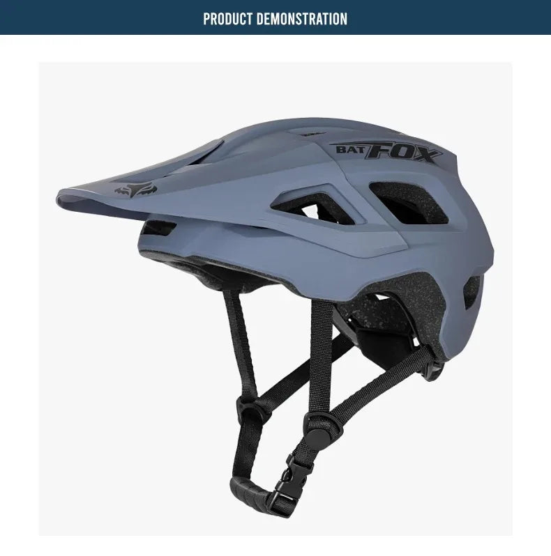 Batfox capacete de bicicleta moldado geral, capacete de estrada de montanha ultraleve, equipamento de ciclismo dh am casco ciclismo
