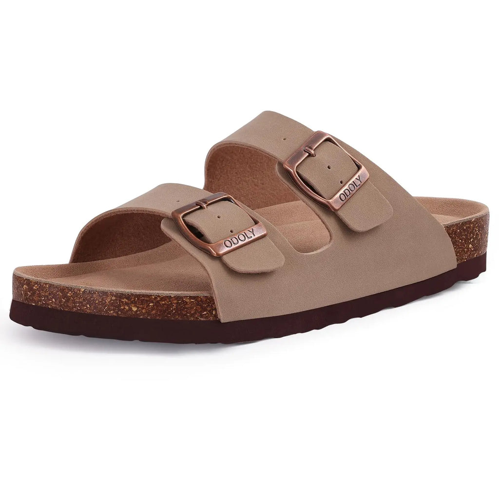 Sandália Clogs de Cortiça Unissex Camurça com Fivela Ajustável – Conforto e Estilo