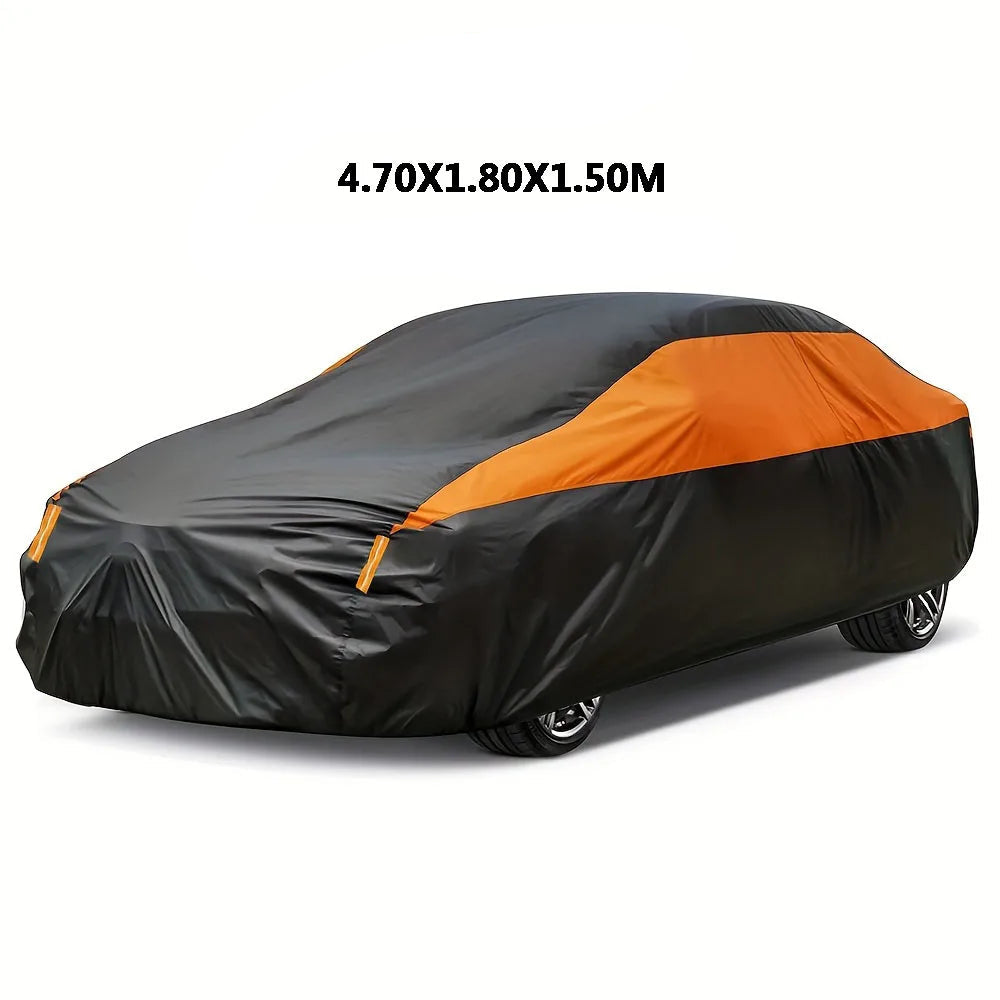 Tampas impermeáveis universais do carro, ao ar livre, sol, chuva, proteção da neve, auto tampa UV, SUV, Sedan, 190T, tampas protetoras completas