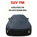 Universal suv/berlina completa carro cobre ao ar livre sol neve proteção uv carro zíper design preto caso do carro capa S-XXL