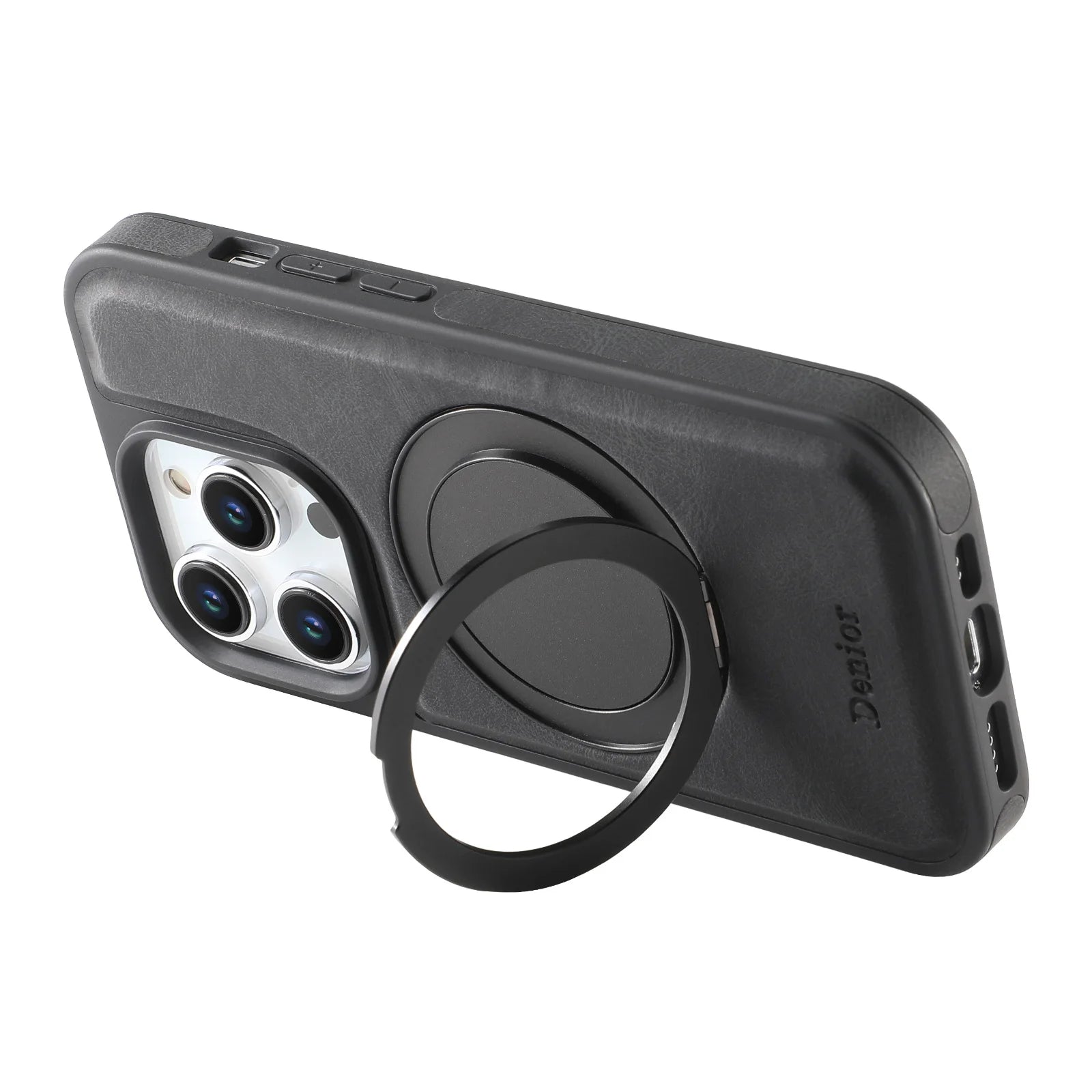 Capa de Proteção para iPhone 16, 15, 14 Pro Max, 13 e 12  Suporte de Anel 360° Magnética
