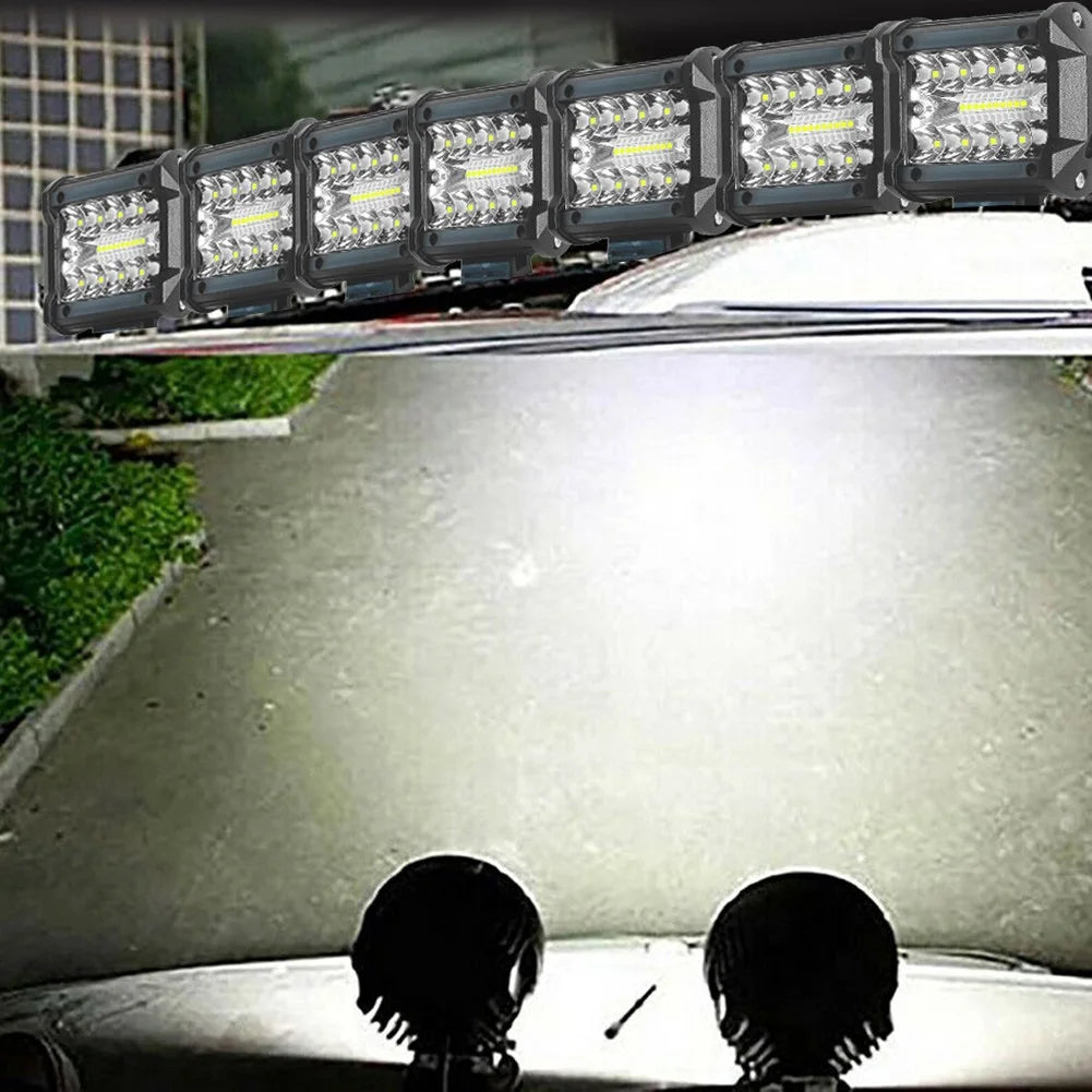 Farol Auxiliar LED Combo Beam para Carro, Pick-up, Lancha e Quadriciclo 60W 12V