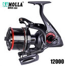 High Speed Spinning Fishing Reel, Drag Sea Boat, Fish Coil, Trolling Surf, Big Metal Colher, Moulinet Peche, 4.6:1, 25kg Max, 12 + 1BB