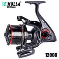 High Speed Spinning Fishing Reel, Drag Sea Boat, Fish Coil, Trolling Surf, Big Metal Colher, Moulinet Peche, 4.6:1, 25kg Max, 12 + 1BB