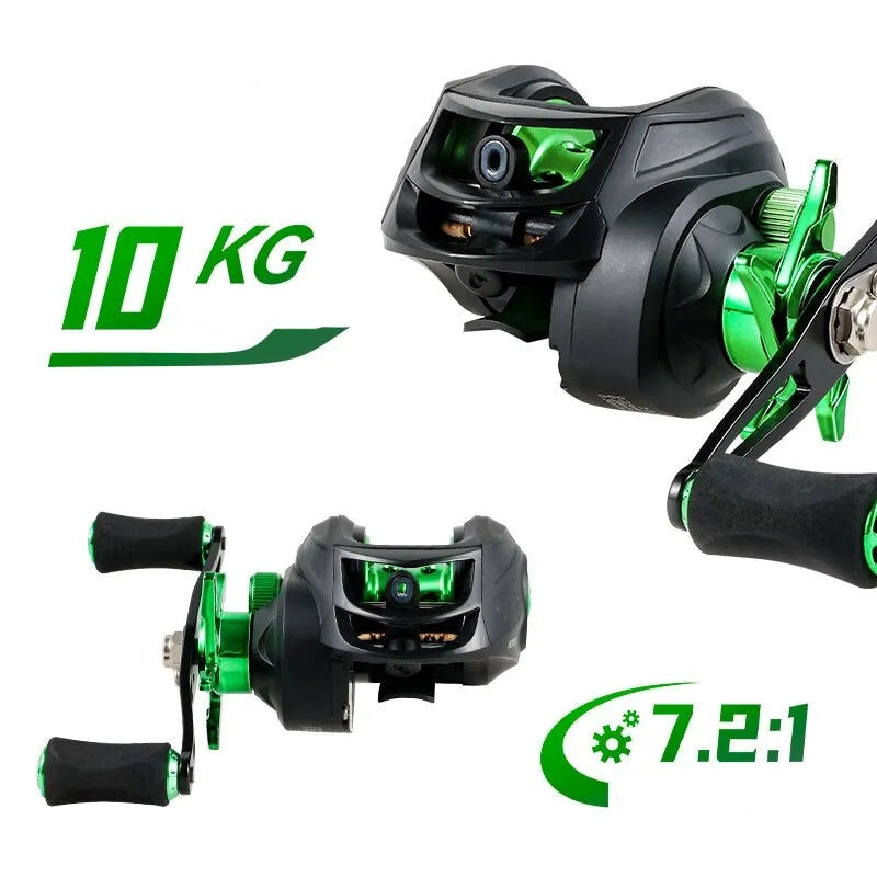 Carretilha de Pesca Fishing Max Relação de Recolhimento 7.2:1 Arrasto de 10kg - Jig Brasil