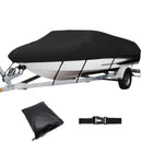 Barco iate capa 11-22ft barco barco barco capa anti-uv resistente à prova d2água 210d marinha trailerable lona acessórios do barco
