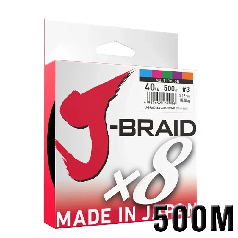 Linha Multifilamento DAIWA J-BRAID X8 500 Metros - Jig Brasil