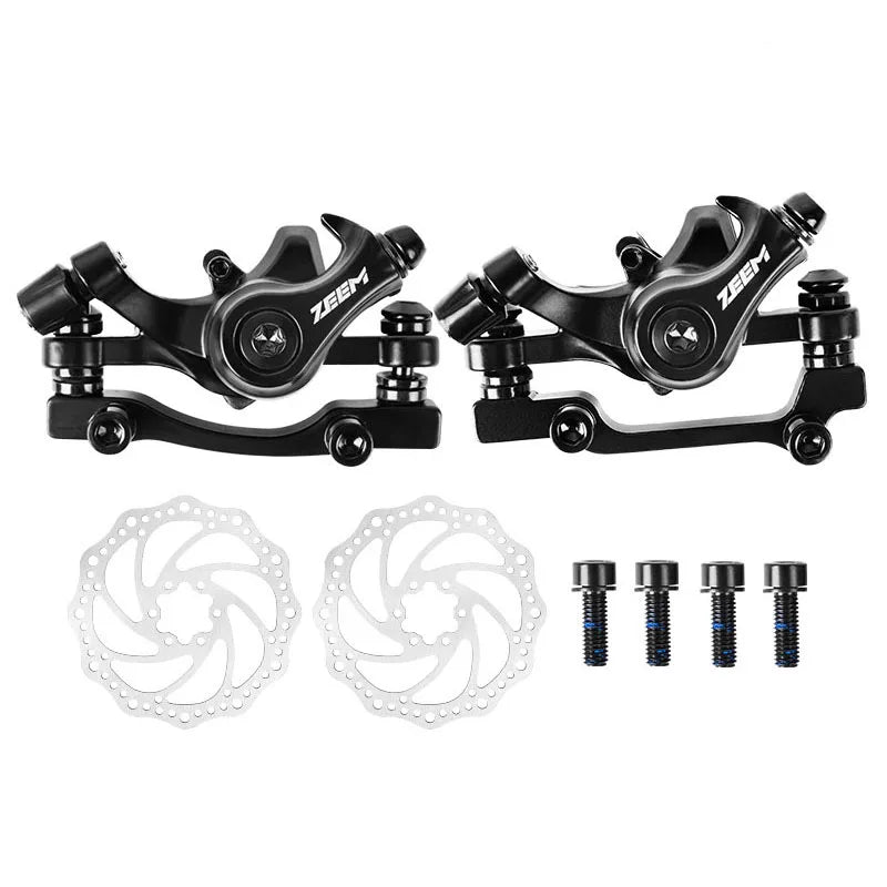 ZEEM-alumínio liga bicicleta freio a disco, pinça de freio, fio mecânico puxar, acessórios peças, equipamento de equitação