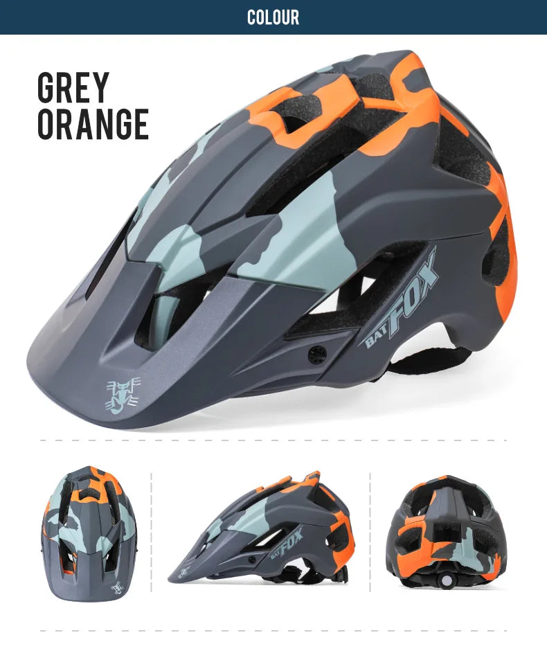Batfox capacete de bicicleta moldado geral, capacete de estrada de montanha ultraleve, equipamento de ciclismo dh am casco ciclismo