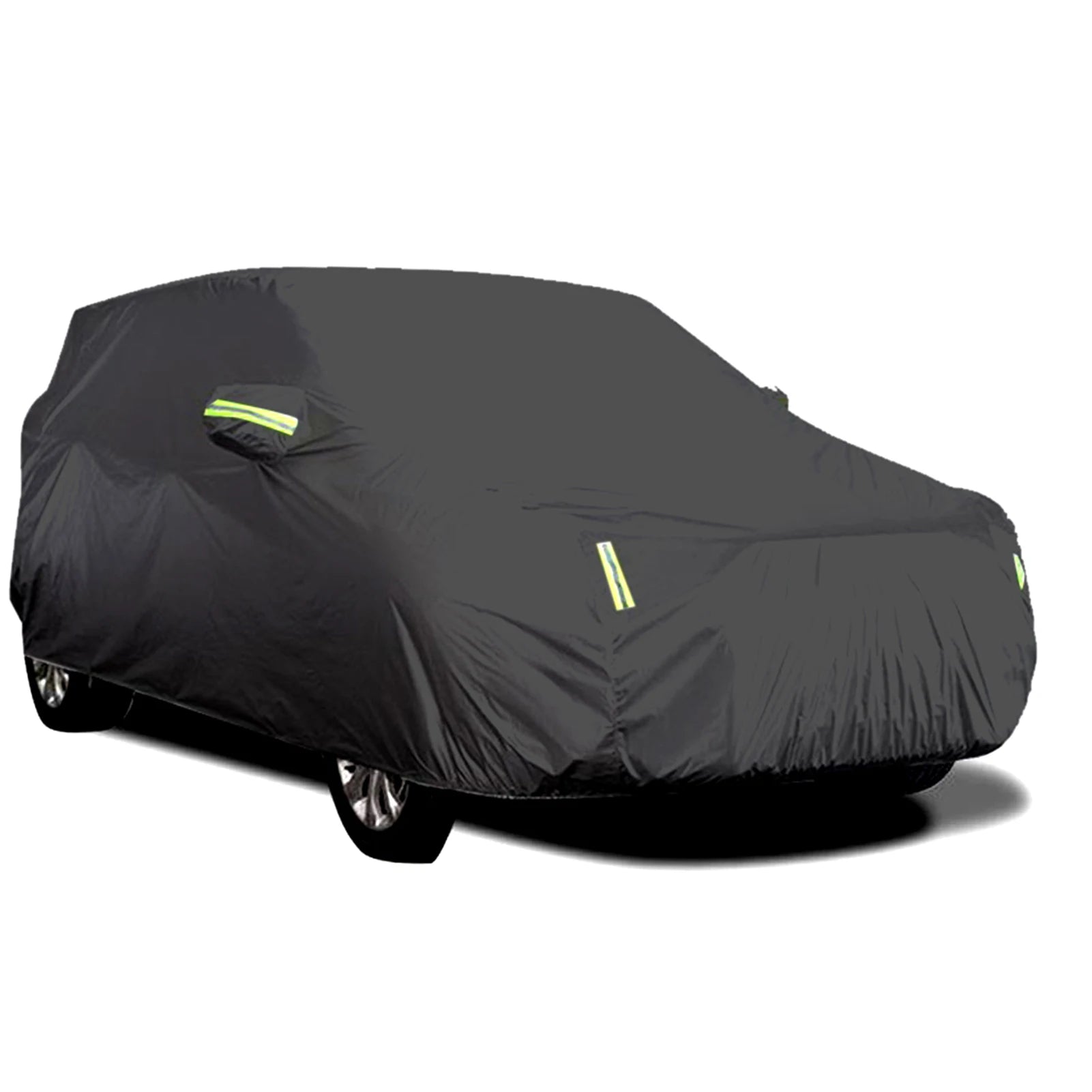 Tampa completa universal do carro com tira reflexiva, proteção solar, poeira, impermeável, UV, resistente a riscos, sedan, S-XXL