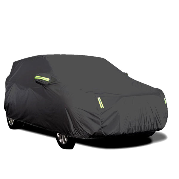 Tampa completa universal do carro com tira reflexiva, proteção solar, poeira, impermeável, UV, resistente a riscos, sedan, S-XXL