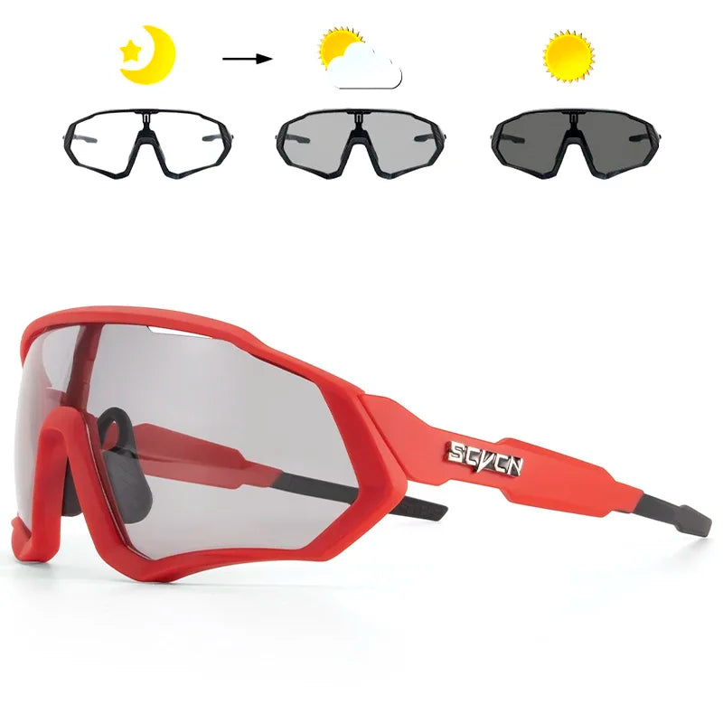 Óculos de sol fotocromáticos para ciclismo, esportes ao ar livre, corrida, drving, estrada, mtb, bicicleta, uv400, segurança