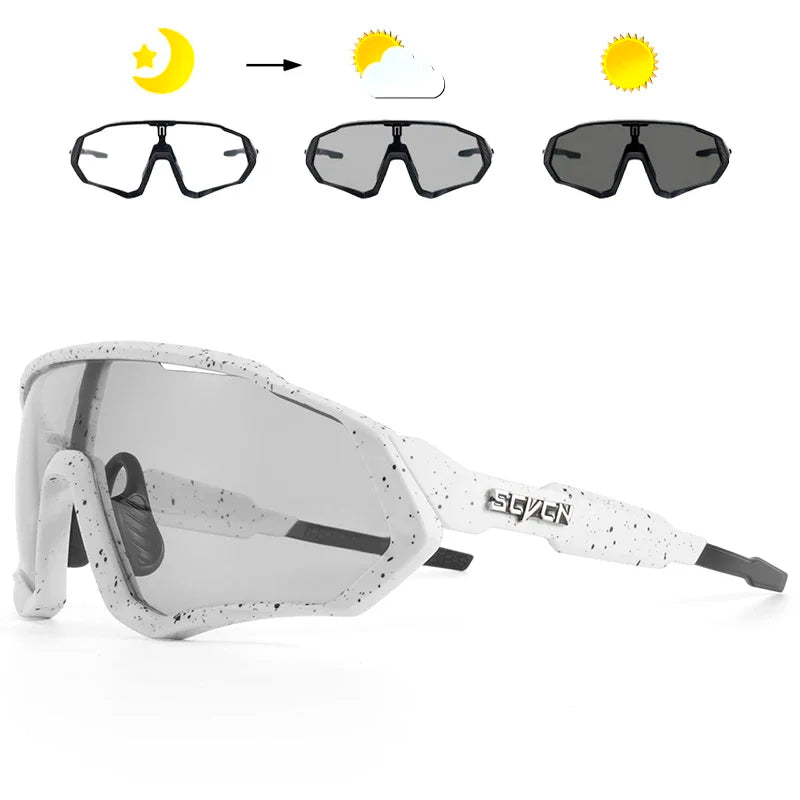 Óculos de sol fotocromáticos para ciclismo, esportes ao ar livre, corrida, drving, estrada, mtb, bicicleta, uv400, segurança