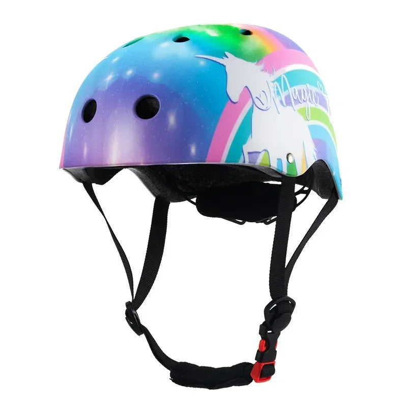 Capacete Infantil de Proteção Para Esportes Radicais com Estampa Unicórnio Profissional - Jig Brasil