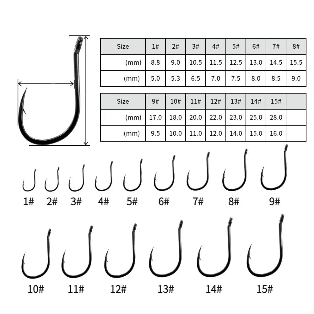 Anzol Circle Hook 50 Peças - Jig Brasil