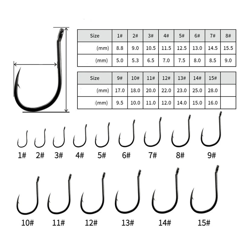 Anzol Circle Hook 50 Peças - Jig Brasil