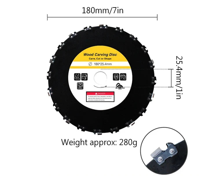 Disco Para Roçadeira com dentes de Motosserra