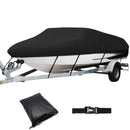 Barco iate capa 11-22ft barco barco barco capa anti-uv resistente à prova d2água 210d marinha trailerable lona acessórios do barco