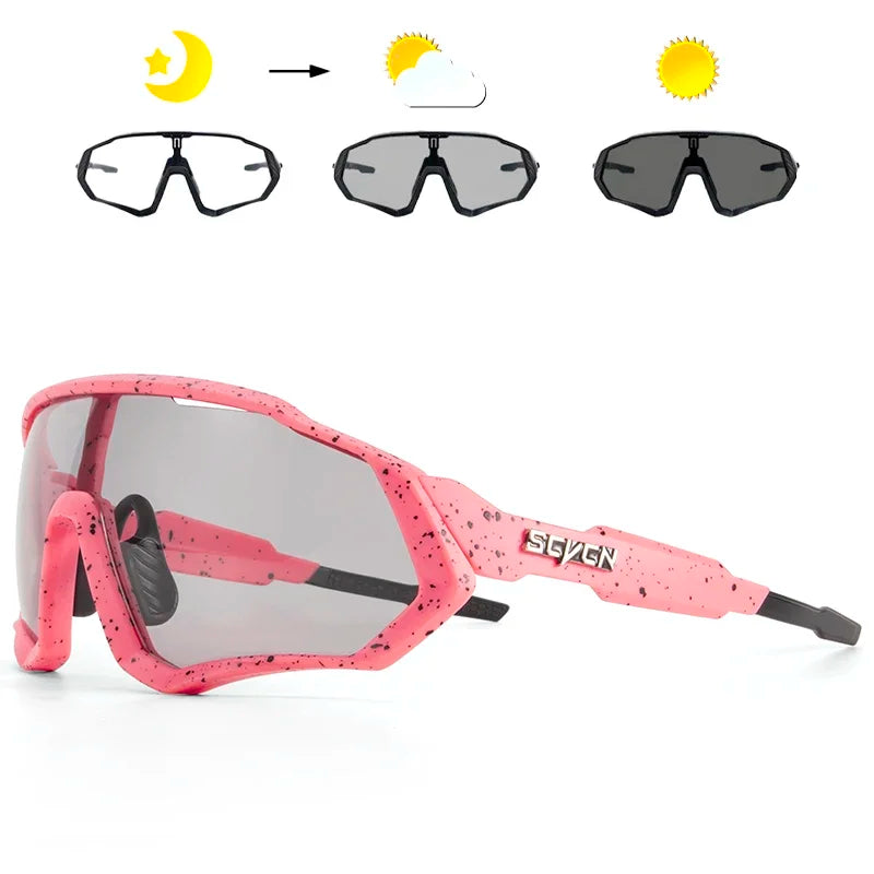 Óculos de sol fotocromáticos para ciclismo, esportes ao ar livre, corrida, drving, estrada, mtb, bicicleta, uv400, segurança