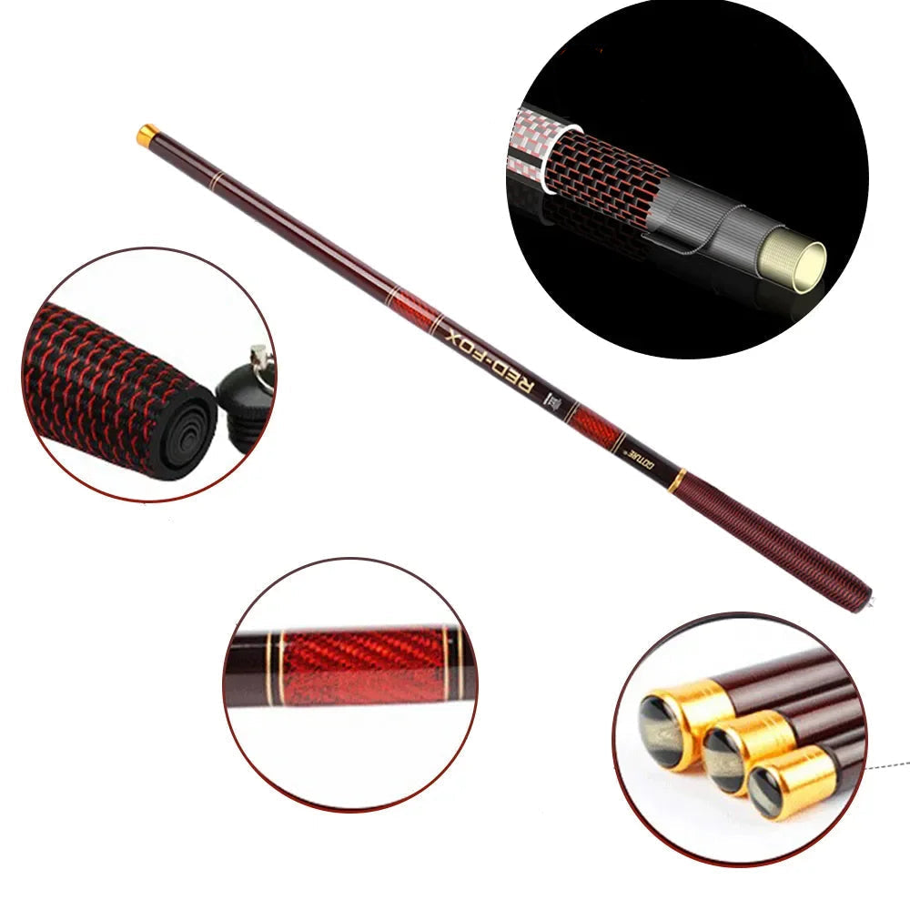Vara Tilápeira Red Fox 3.0m-3.6m Ultra Light Telescópica Jig Brasil