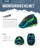 Batfox capacete de bicicleta moldado geral, capacete de estrada de montanha ultraleve, equipamento de ciclismo dh am casco ciclismo