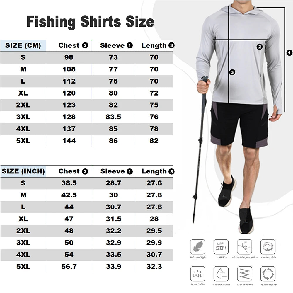 Camisa para Pescaria com Capuz e Proteção UV - Jig Brasil